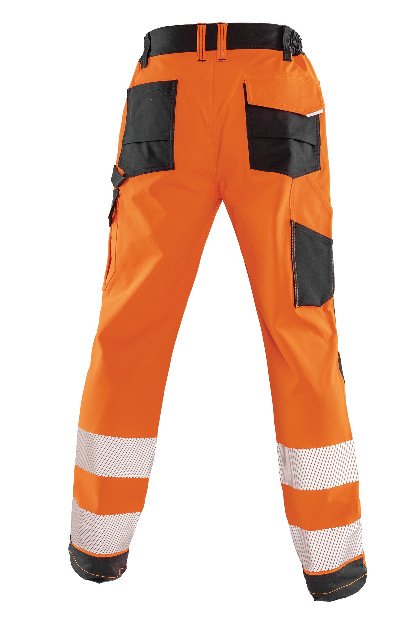 Pantalones de seguridad elásticos de alta visibilidad clase 2 en poliéster reciclado | R517X