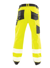Pantalones de seguridad elásticos de alta visibilidad clase 2 en poliéster reciclado | R517X