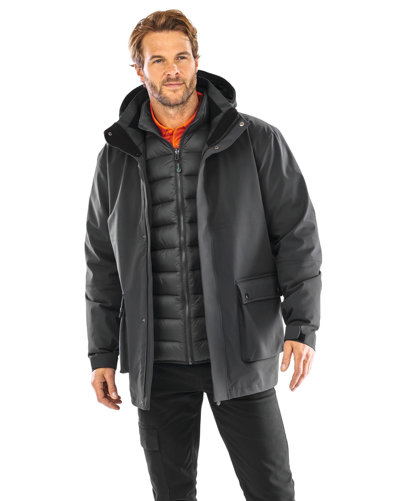 Piumino impermeabile 3-in-1 in poliestere ripstop riciclato | R920X