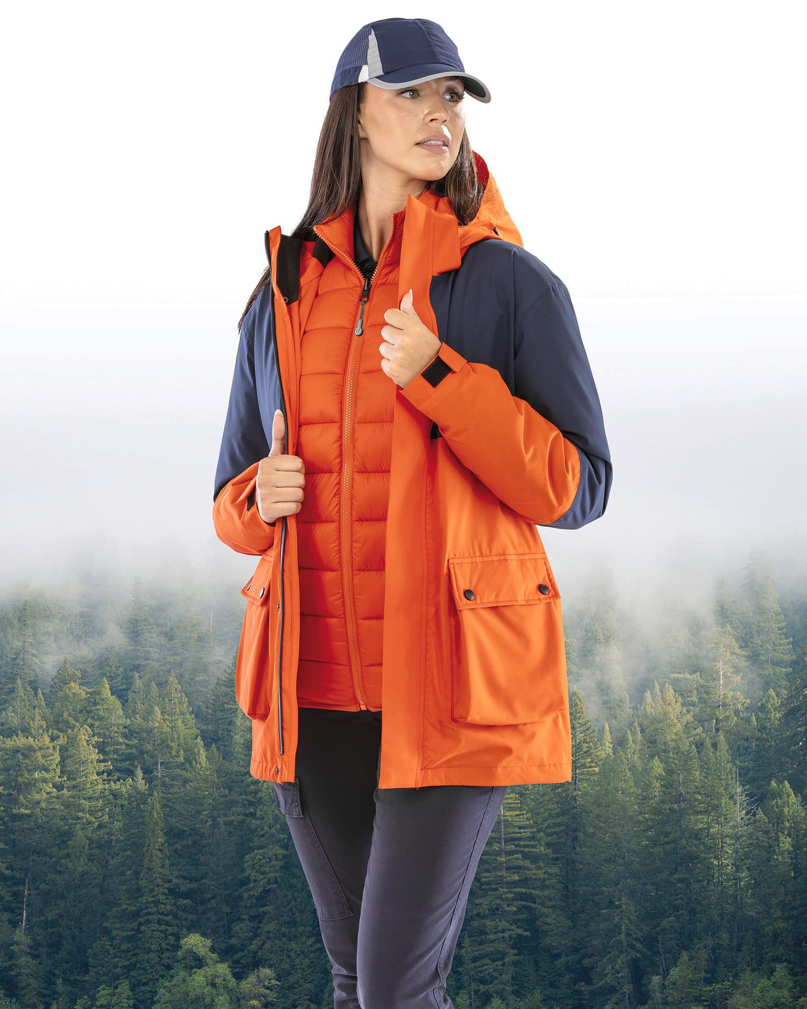 Piumino impermeabile 3-in-1 in poliestere ripstop riciclato | R920X