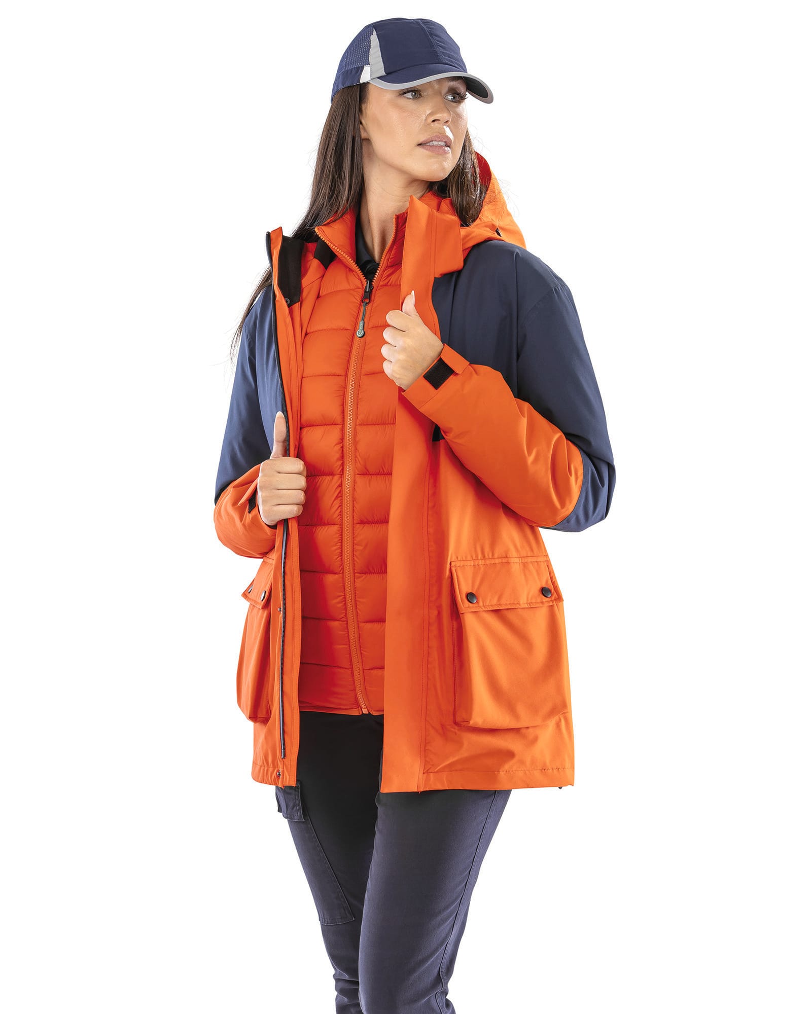 Piumino impermeabile 3-in-1 in poliestere ripstop riciclato | R920X