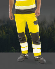 Pantalones de seguridad elásticos de alta visibilidad clase 2 en poliéster reciclado | R517X