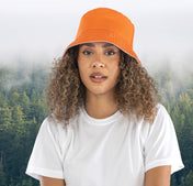 Cappello da pescatore reversibile in twill di poliestere riciclato | RC985X