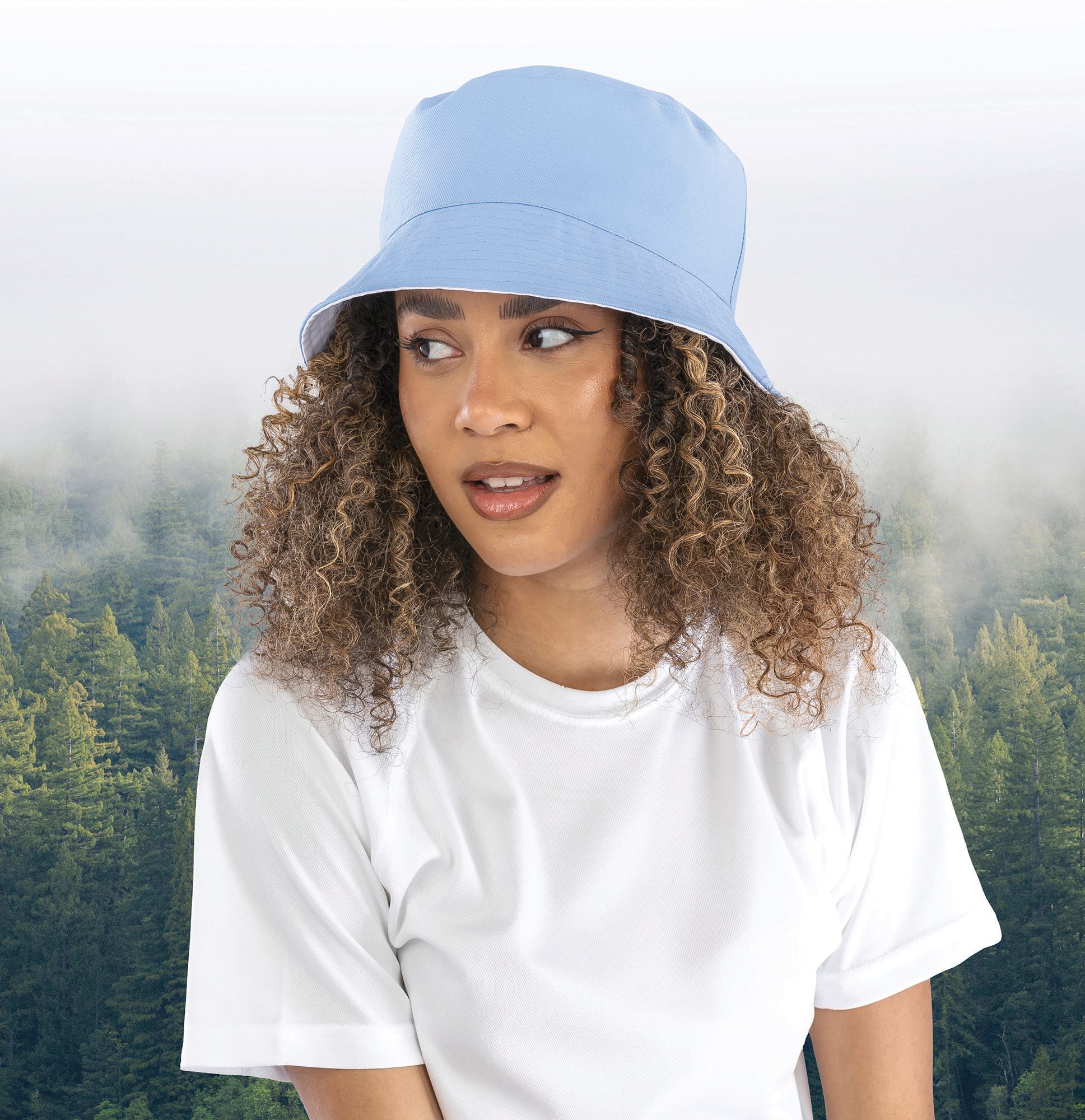 Cappello da pescatore reversibile in twill di poliestere riciclato | RC985X