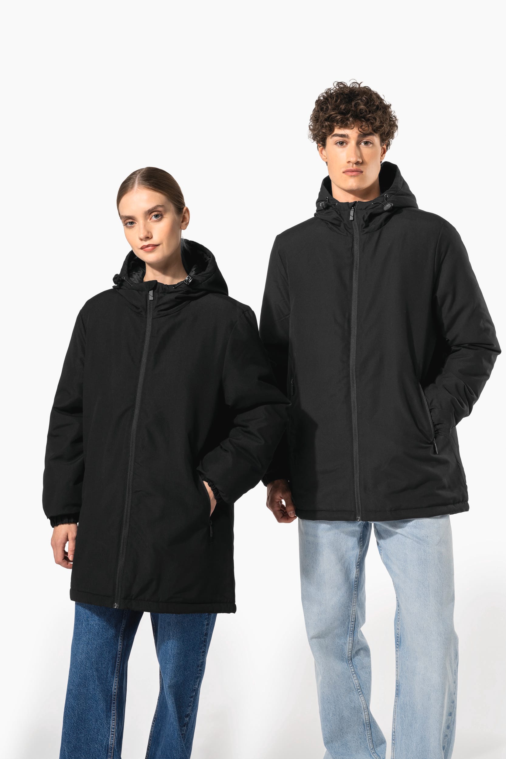 Parka unisex con capucha reciclada - K6152