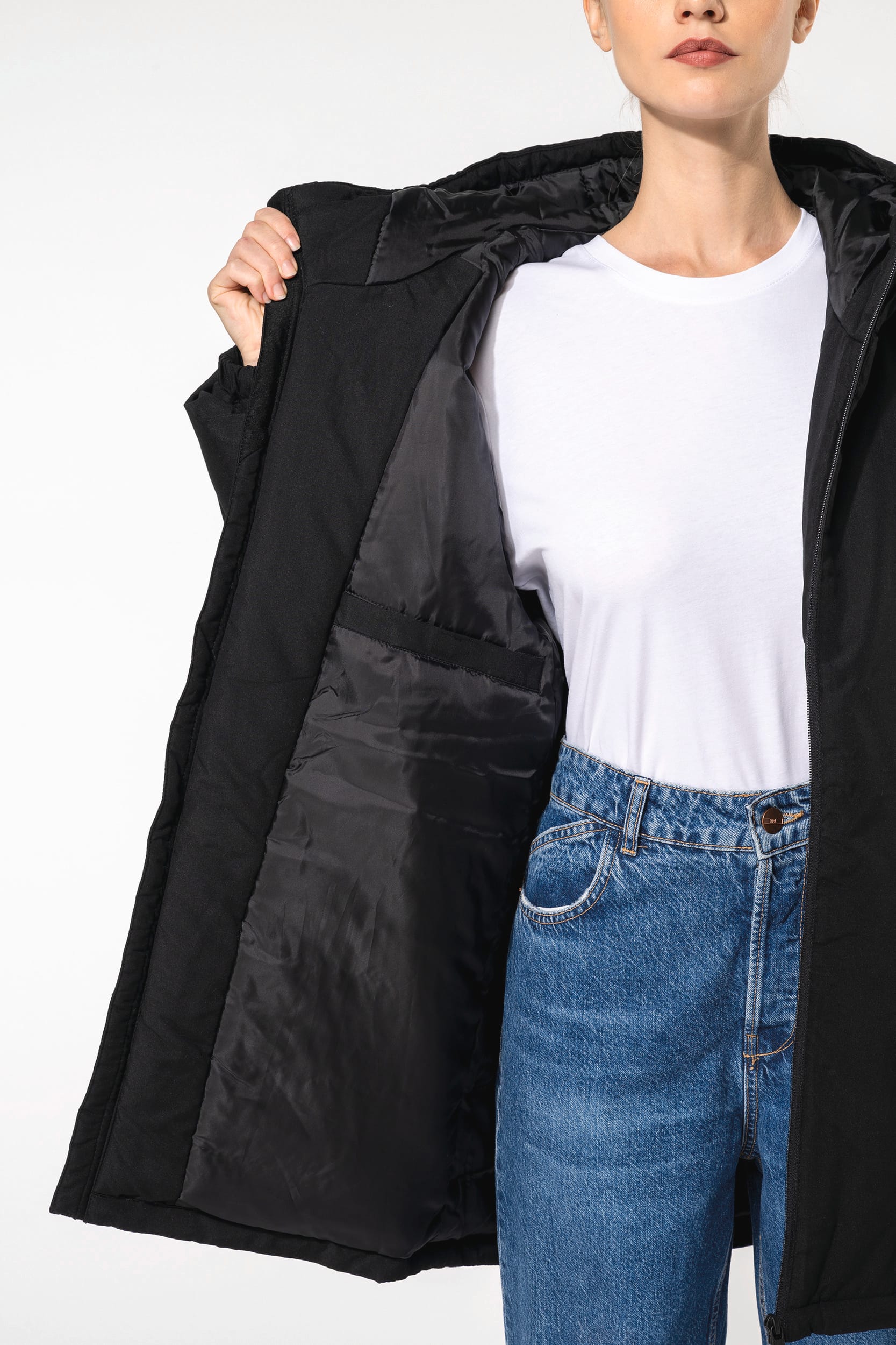 Parka unisex con capucha reciclada - K6152