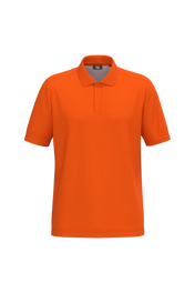 Polo fluorescent unisexe en coton et polyester recyclé | WK208