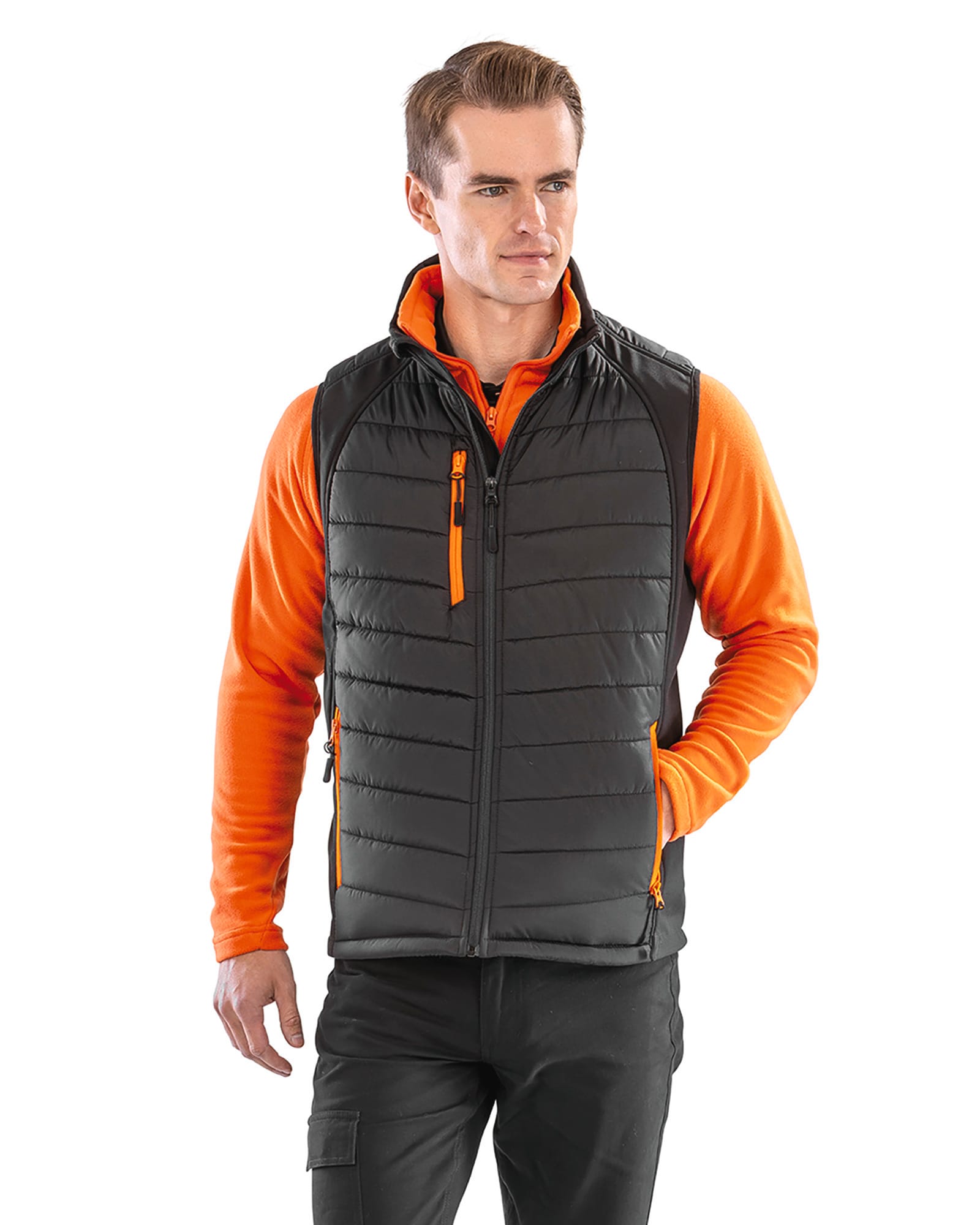 Gilet softshell imbottito in poliestere riciclato | R238X