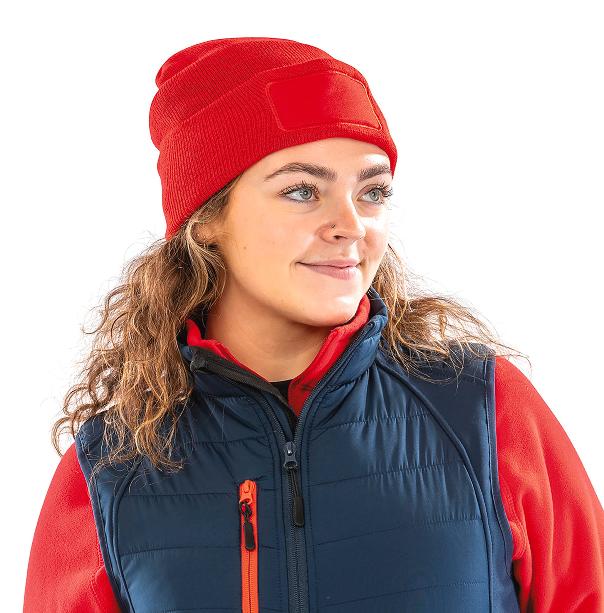 Recycled Turn-Up Beanie with Print Patch and Thinsulate™ Lining | RC934X