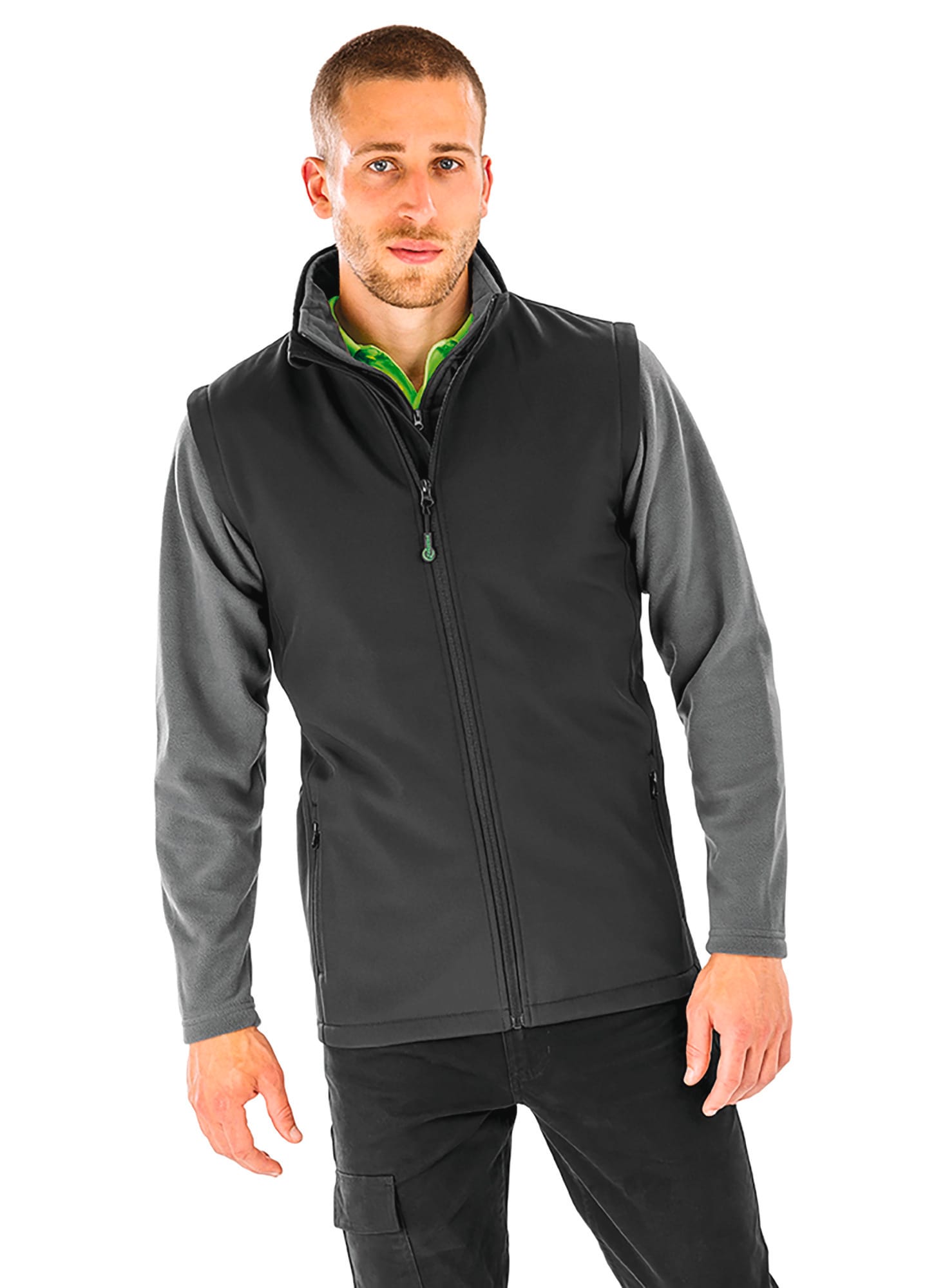 Chaleco softshell para hombre en poliéster reciclado | R902M