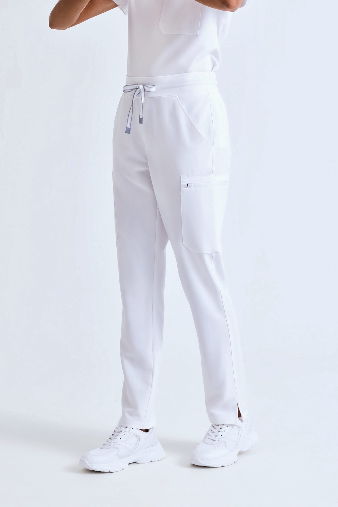 Pantalones cargo elásticos para mujer con bolsillos con cremallera | NN600