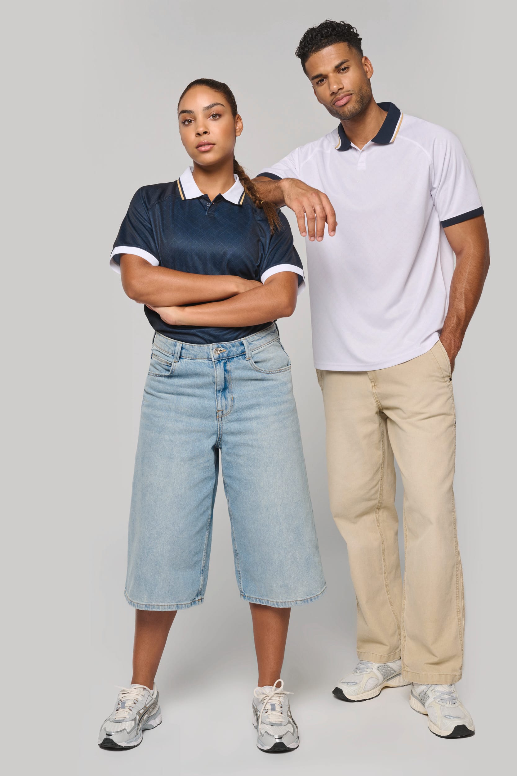 Polo unisex informal de punto de poliéster reciclado | PA497