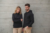 Unisex Hooded Sweatshirt in Regenerated Cotton and Recycled Polyester | H841
