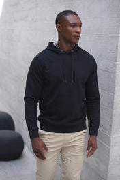 Unisex Hooded Sweatshirt in Regenerated Cotton and Recycled Polyester | H841