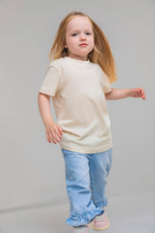 T-shirt per neonati a girocollo e maniche corte in cotone biologico | LW620