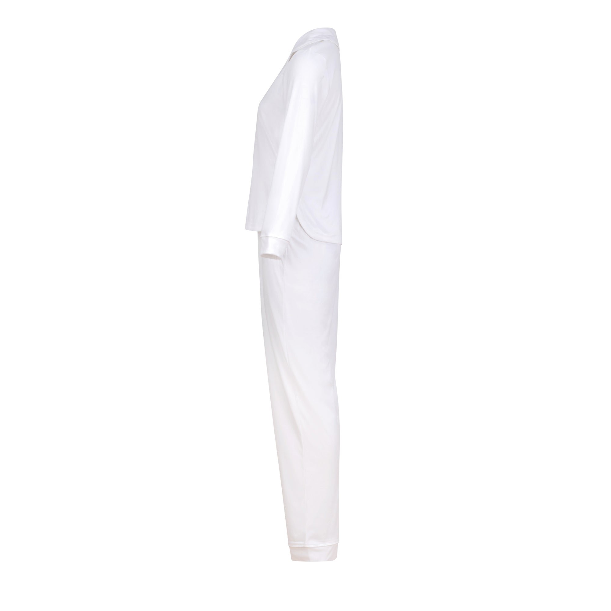 Damespyjamaset met lange mouwen van gerecycled polyester | TC056