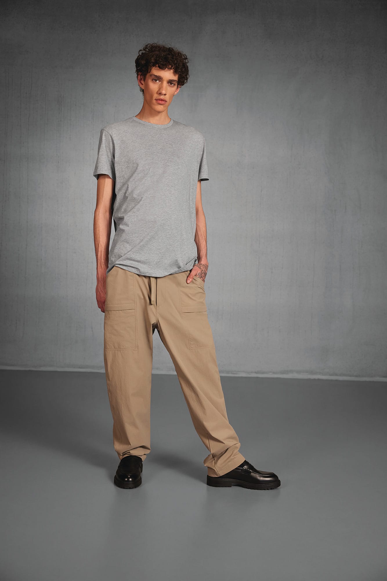 Bio-Baumwoll-T-Shirt mit Rundhalsausschnitt - CGTM042