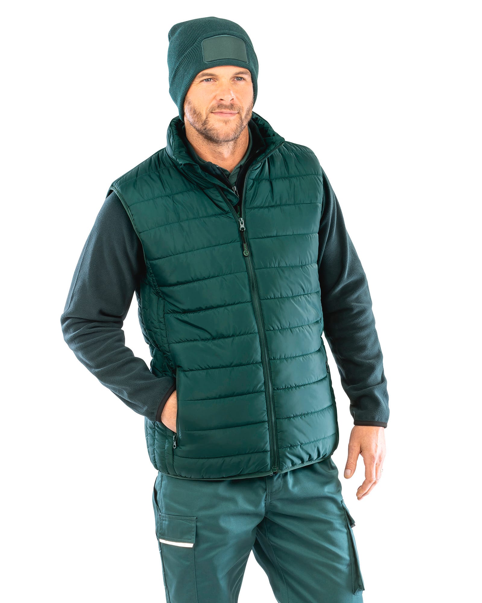 Gilet trapuntato in poliestere riciclato - 65 GSM | R244X