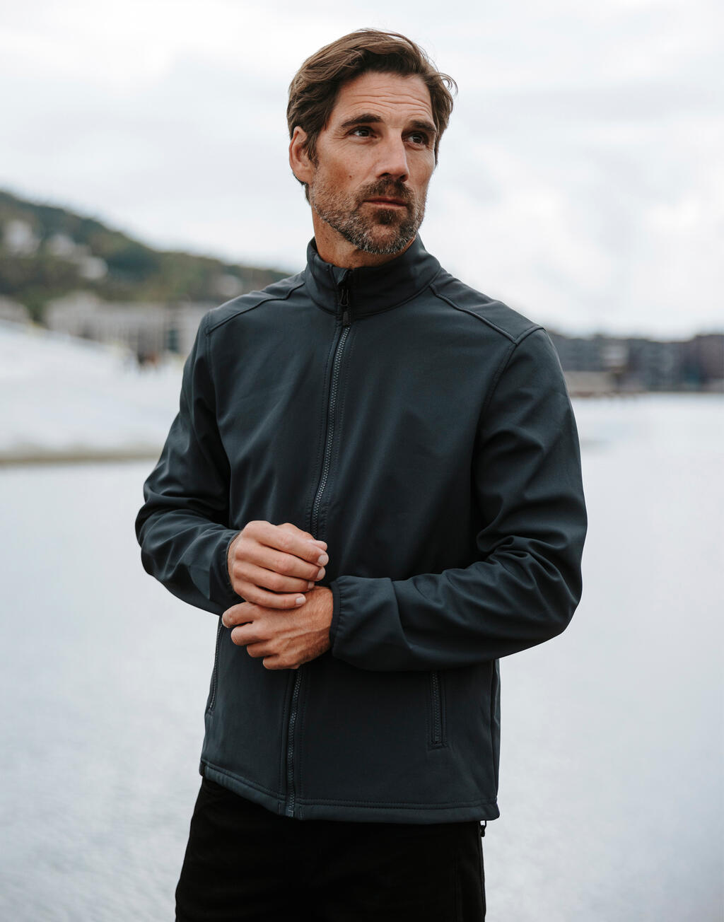 Men's Softshell Jacket Waterproof | Organic Blank