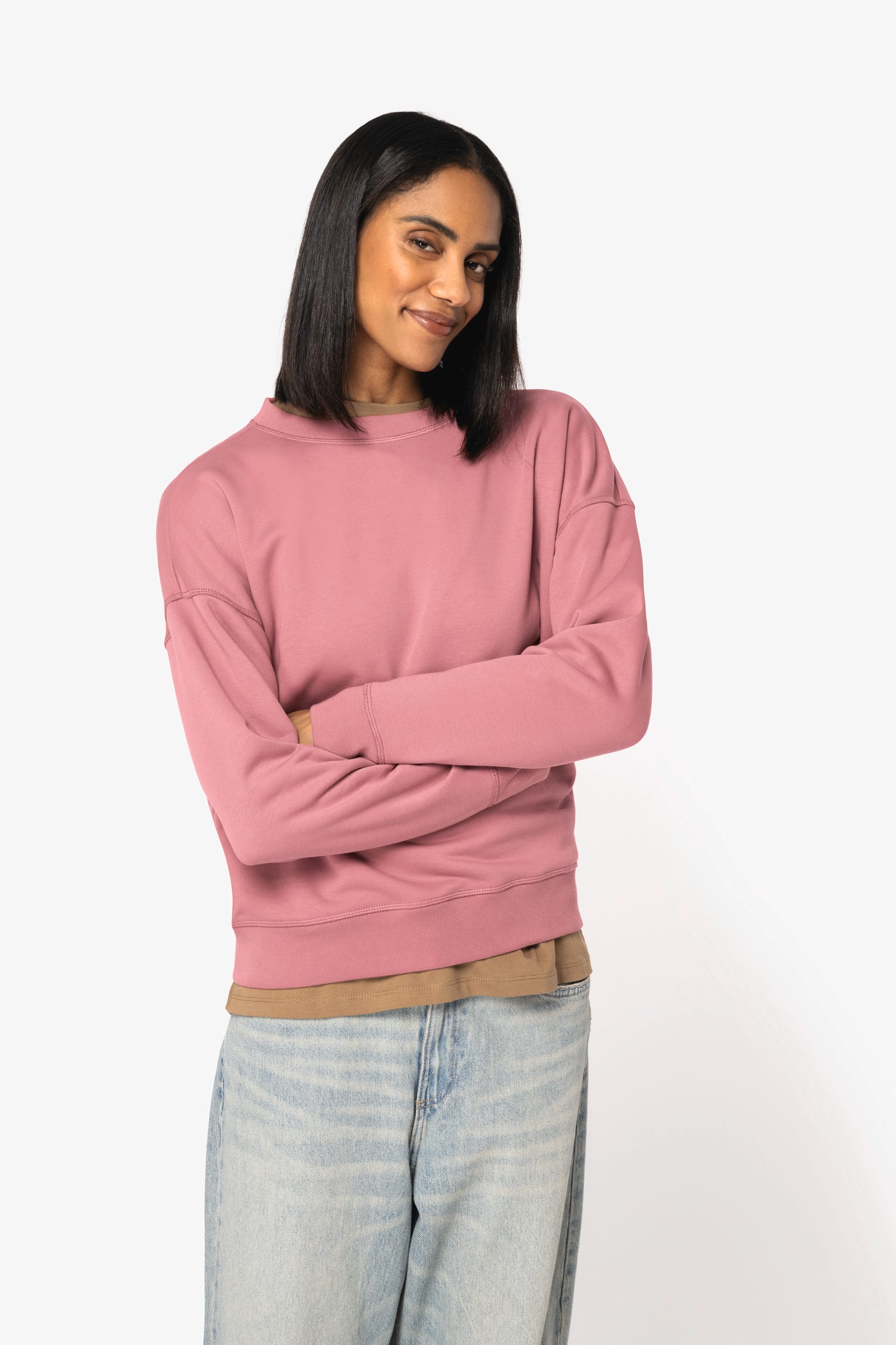 Ladies' Oversized Dropped Shoulder Sweatshirt | NS439