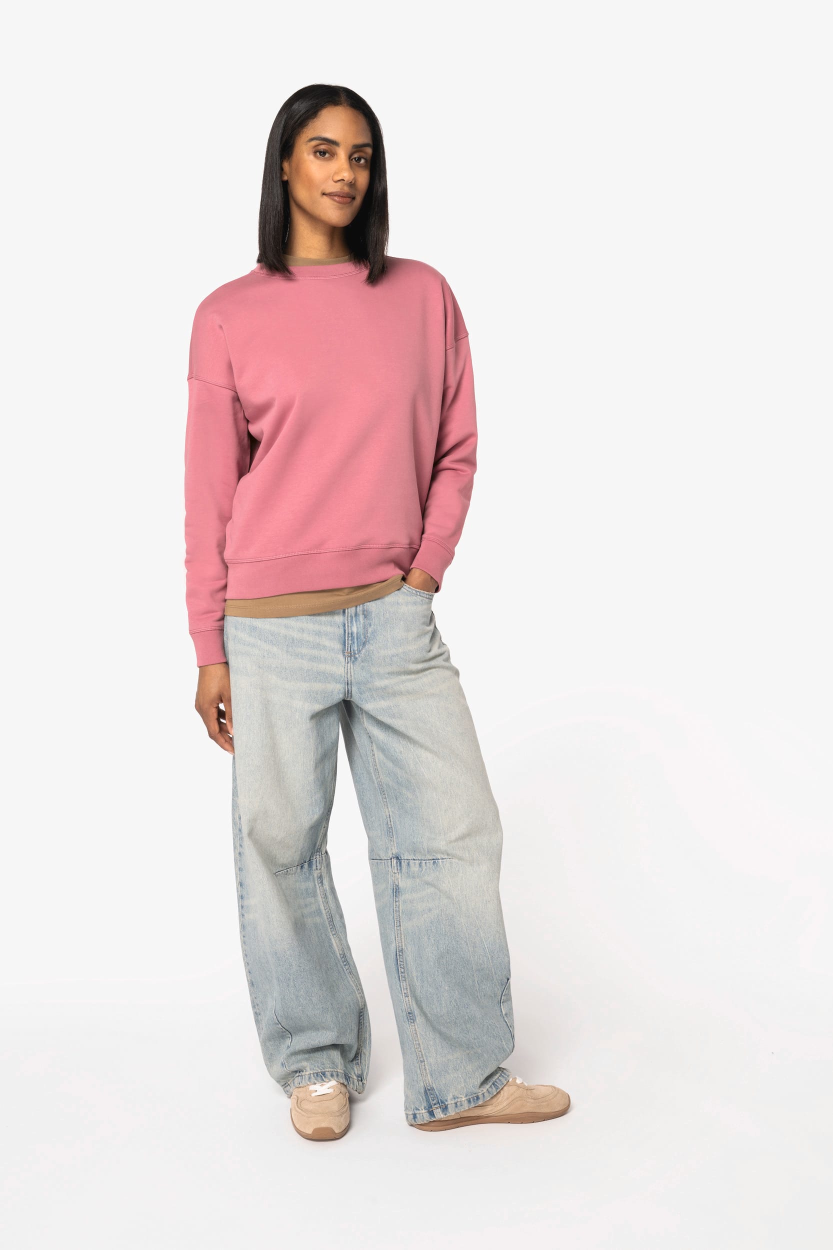 Ladies' Oversized Dropped Shoulder Sweatshirt | NS439
