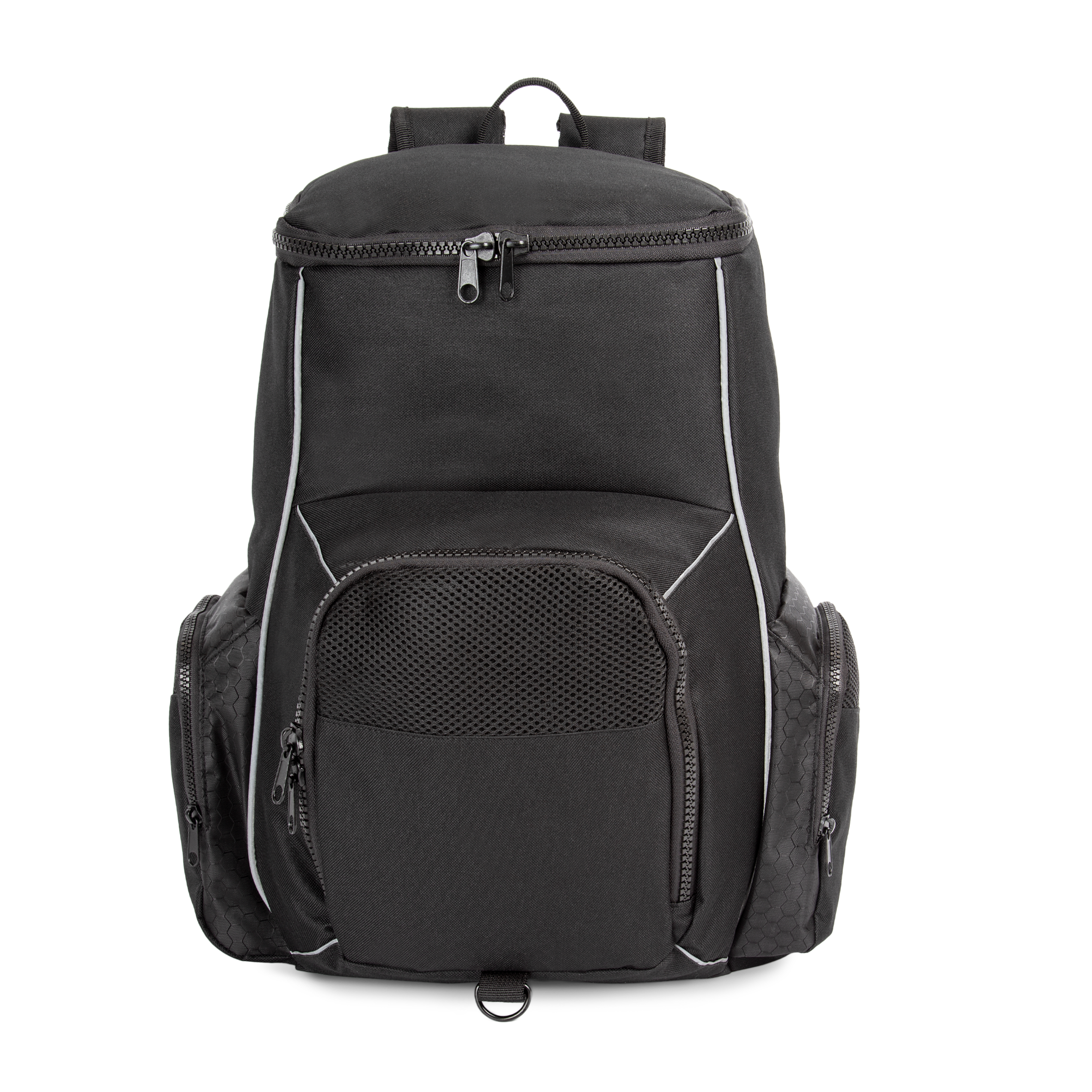 Mochila deportiva con compartimento para calzado y objetos de poliéster reciclado | KI0176