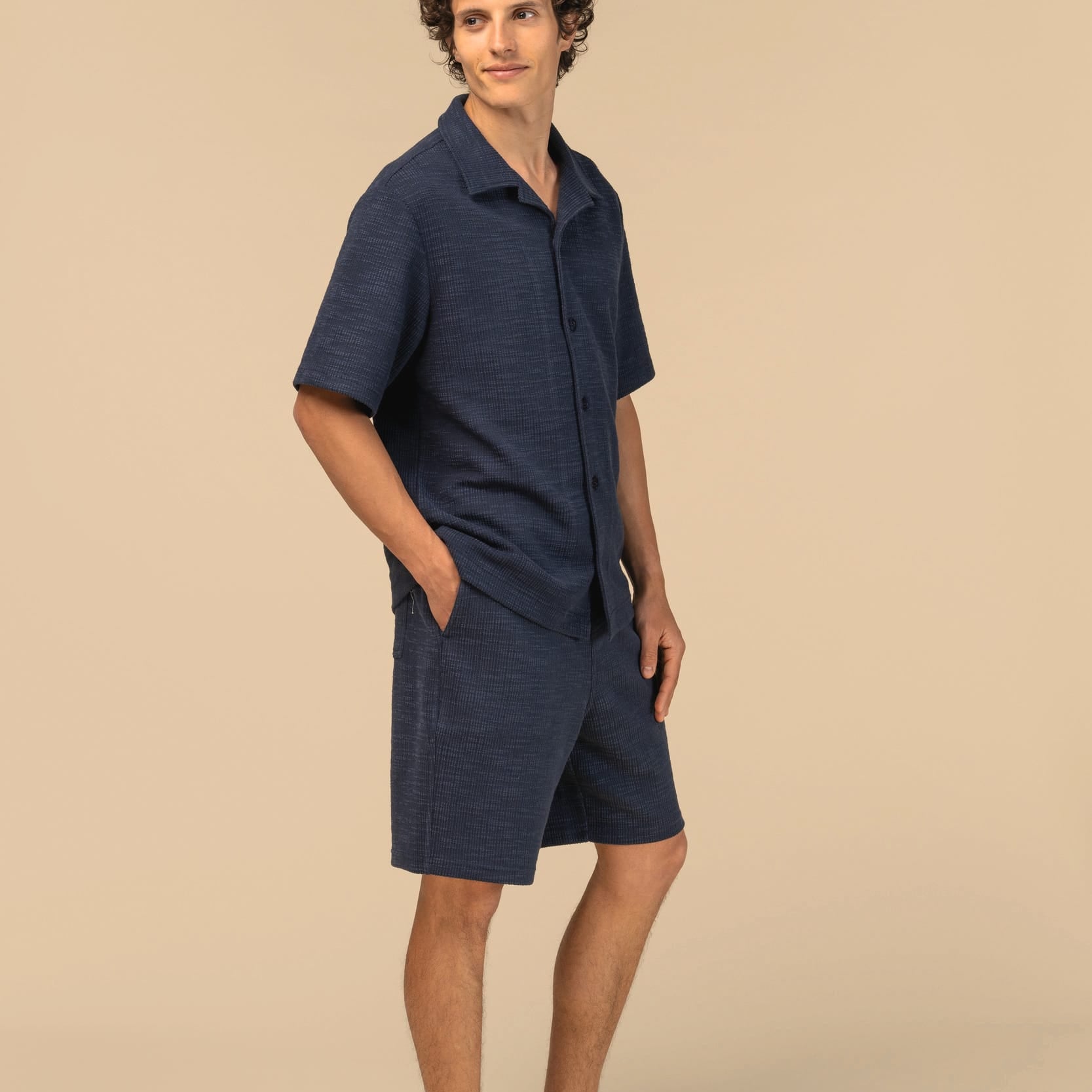 Men's Textured Bermuda Shorts SP730