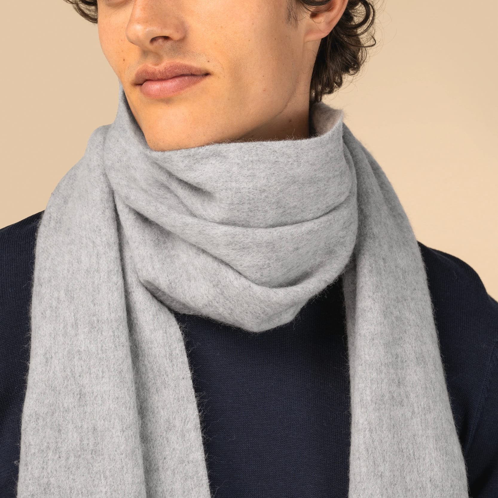 Unisex Fringed Wool Scarf SP112