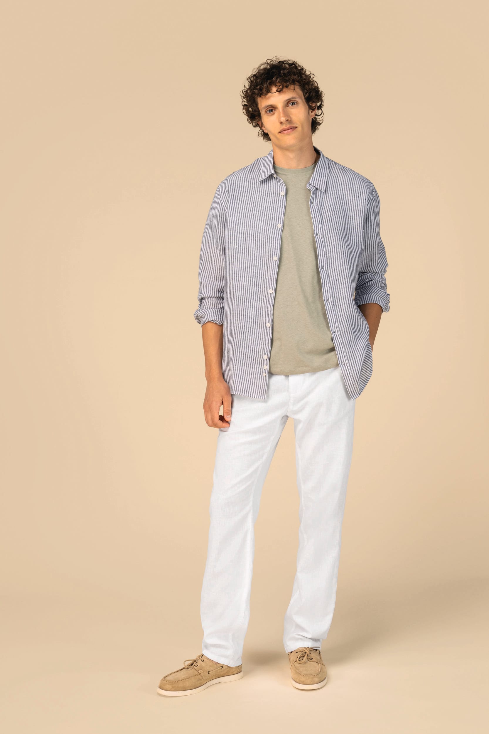 Pantalon en Lin et Coton Bio pour Hommes – 170 g/m² | SP708