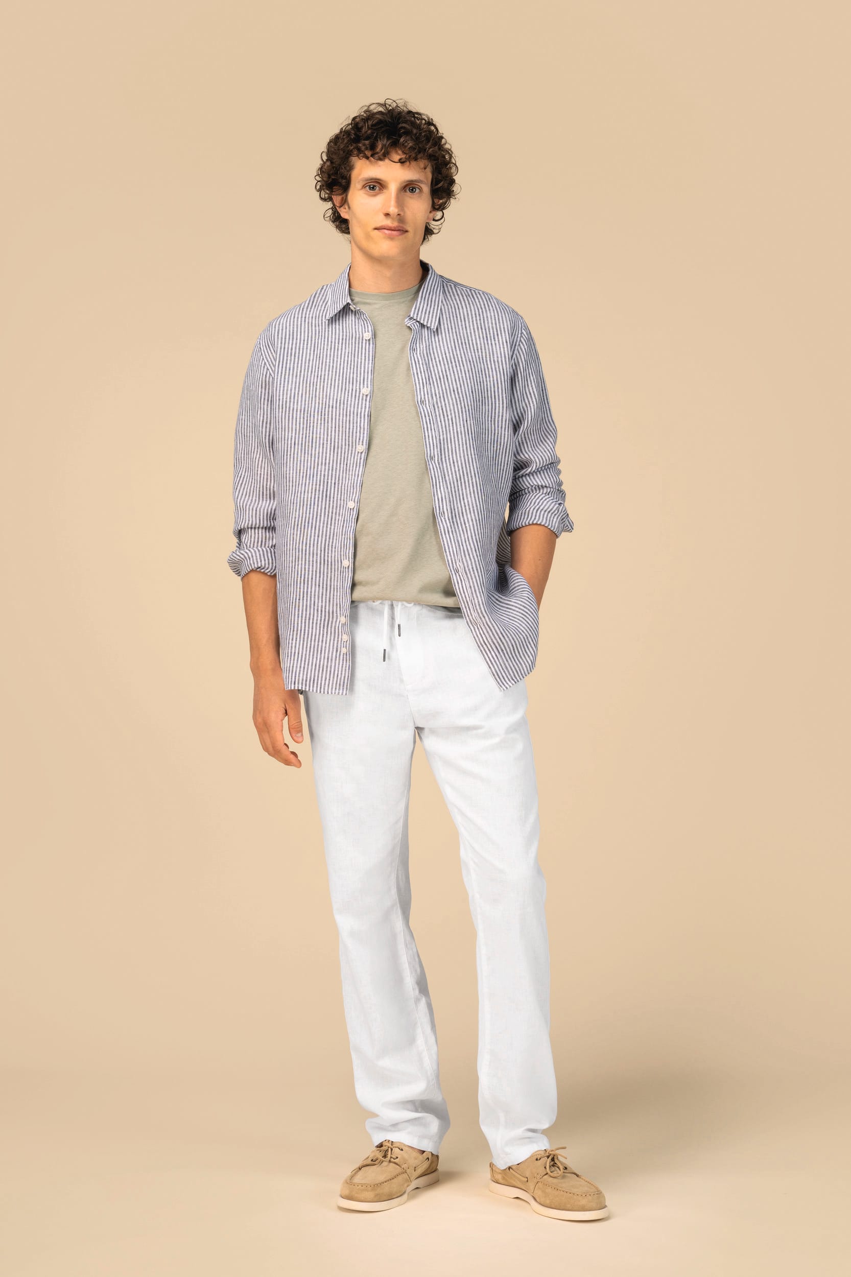 Pantalon en Lin et Coton Bio pour Hommes – 170 g/m² | SP708