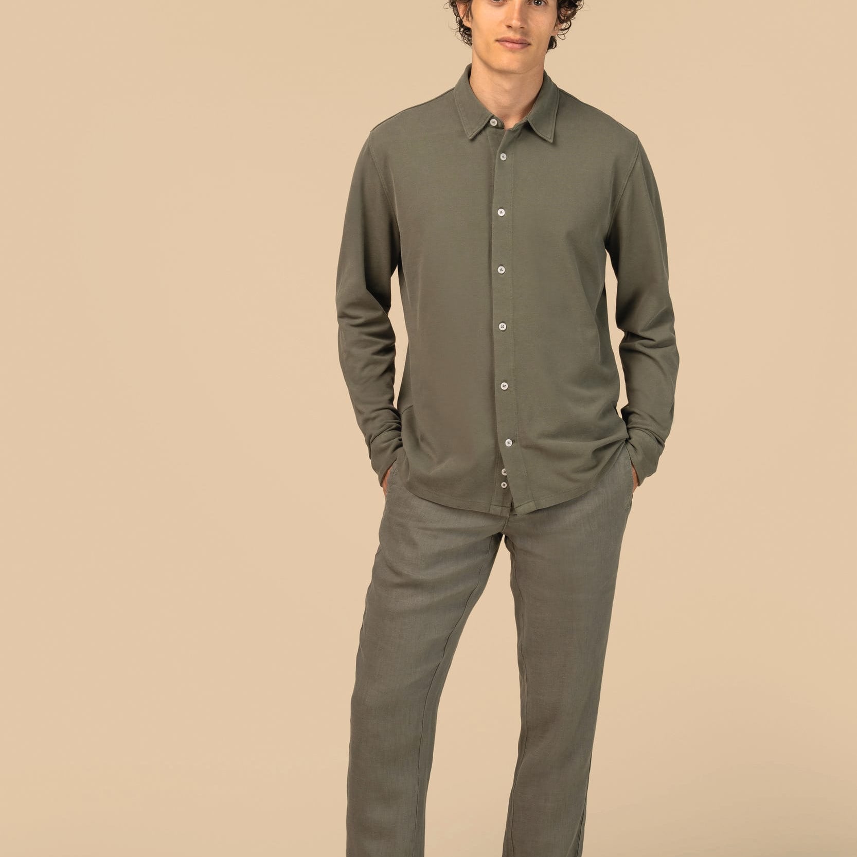 Men's Organic Cotton Piqué Shirt SP529