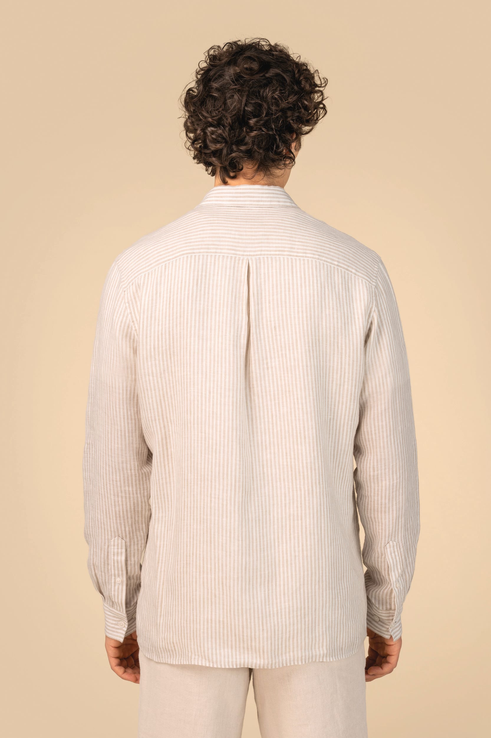 Men's Striped Linen Shirt SP525