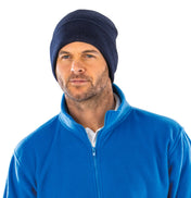 Gorro de doble grosor con vuelta de poliéster reciclado | RC929X