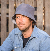 Cappello da pescatore reversibile in twill di poliestere riciclato | RC985X