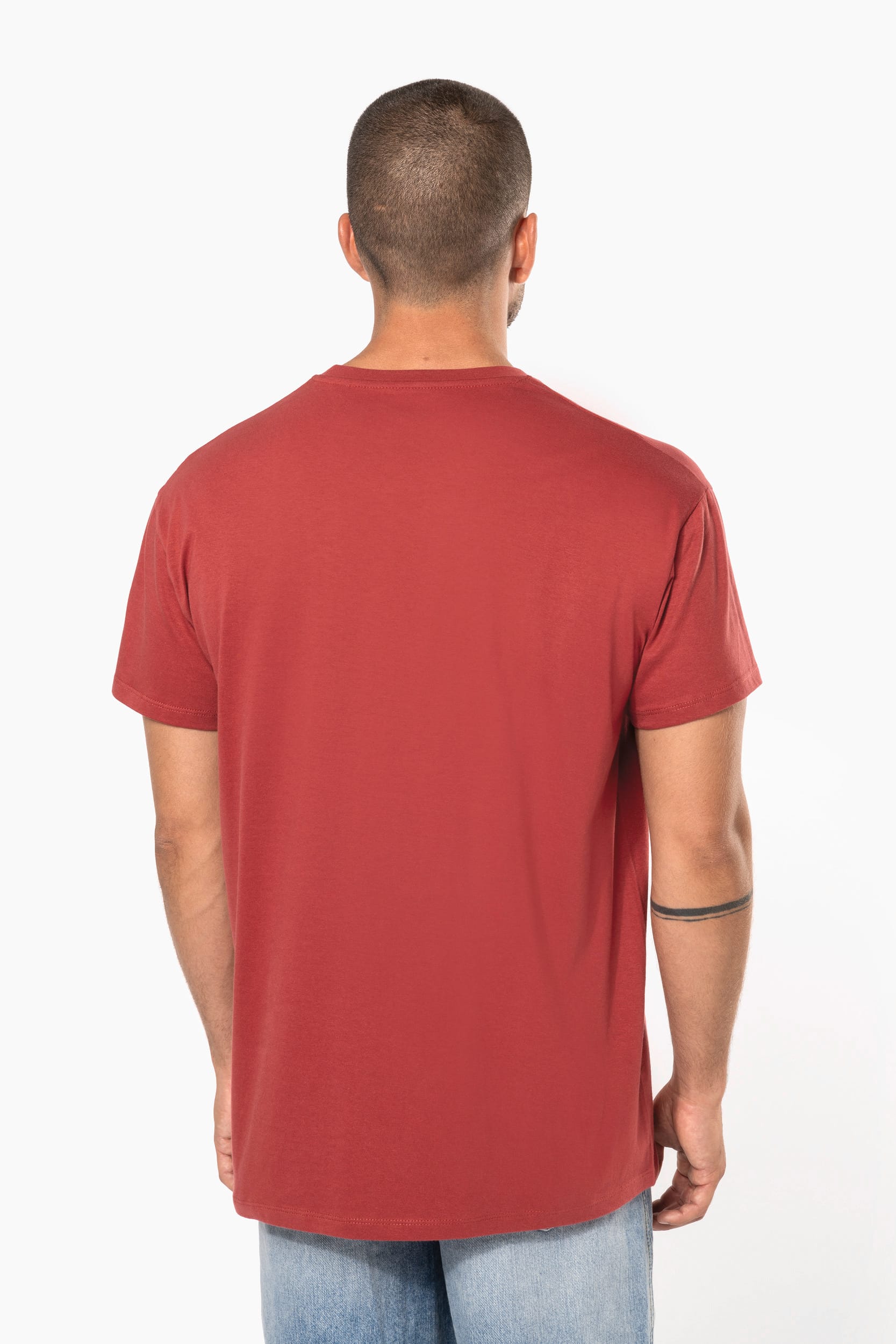 T-shirt da uomo con vestibilità dritta e girocollo in cotone biologico | K3032ORG