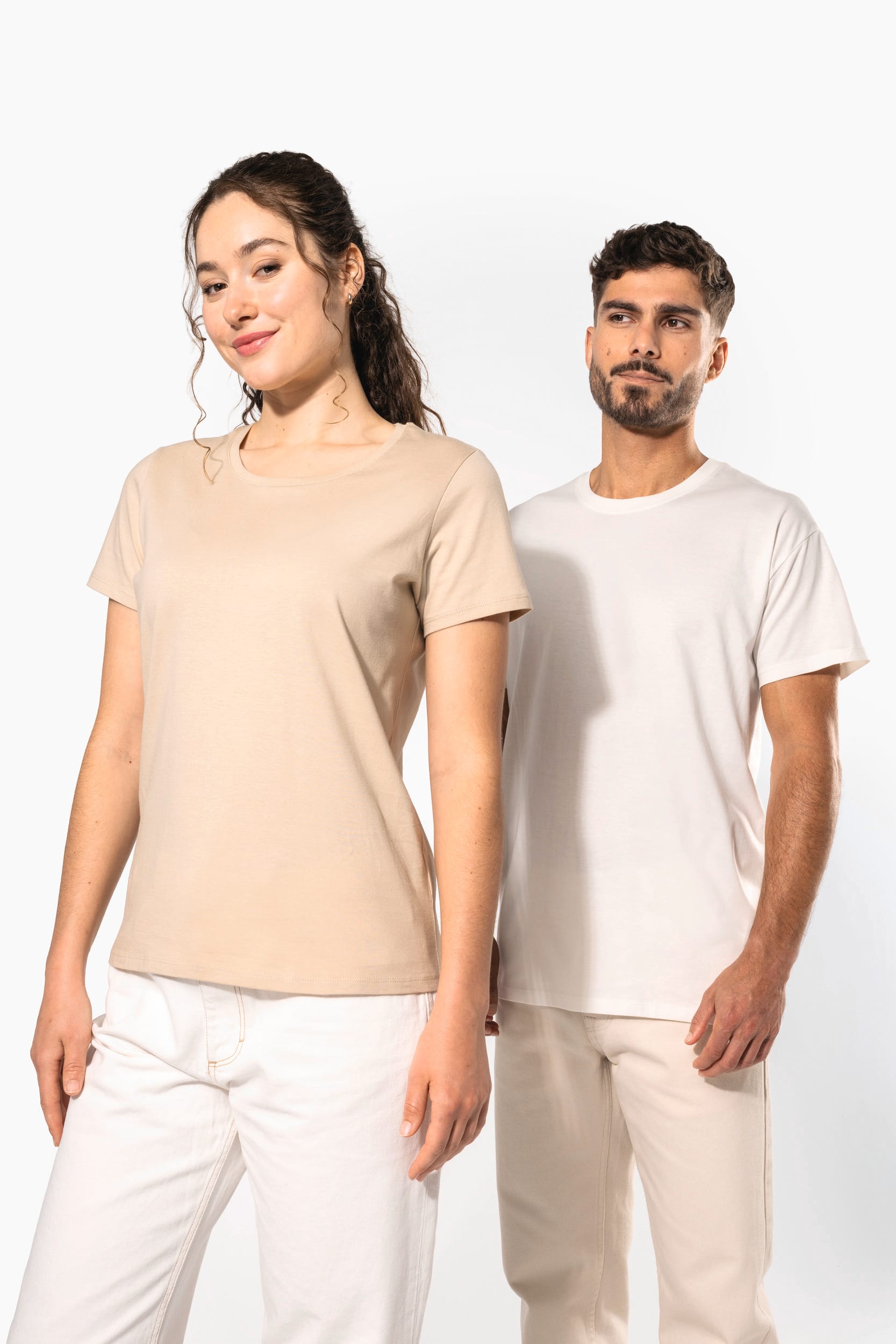 T-shirt da uomo con vestibilità dritta e girocollo in cotone biologico | K3032ORG
