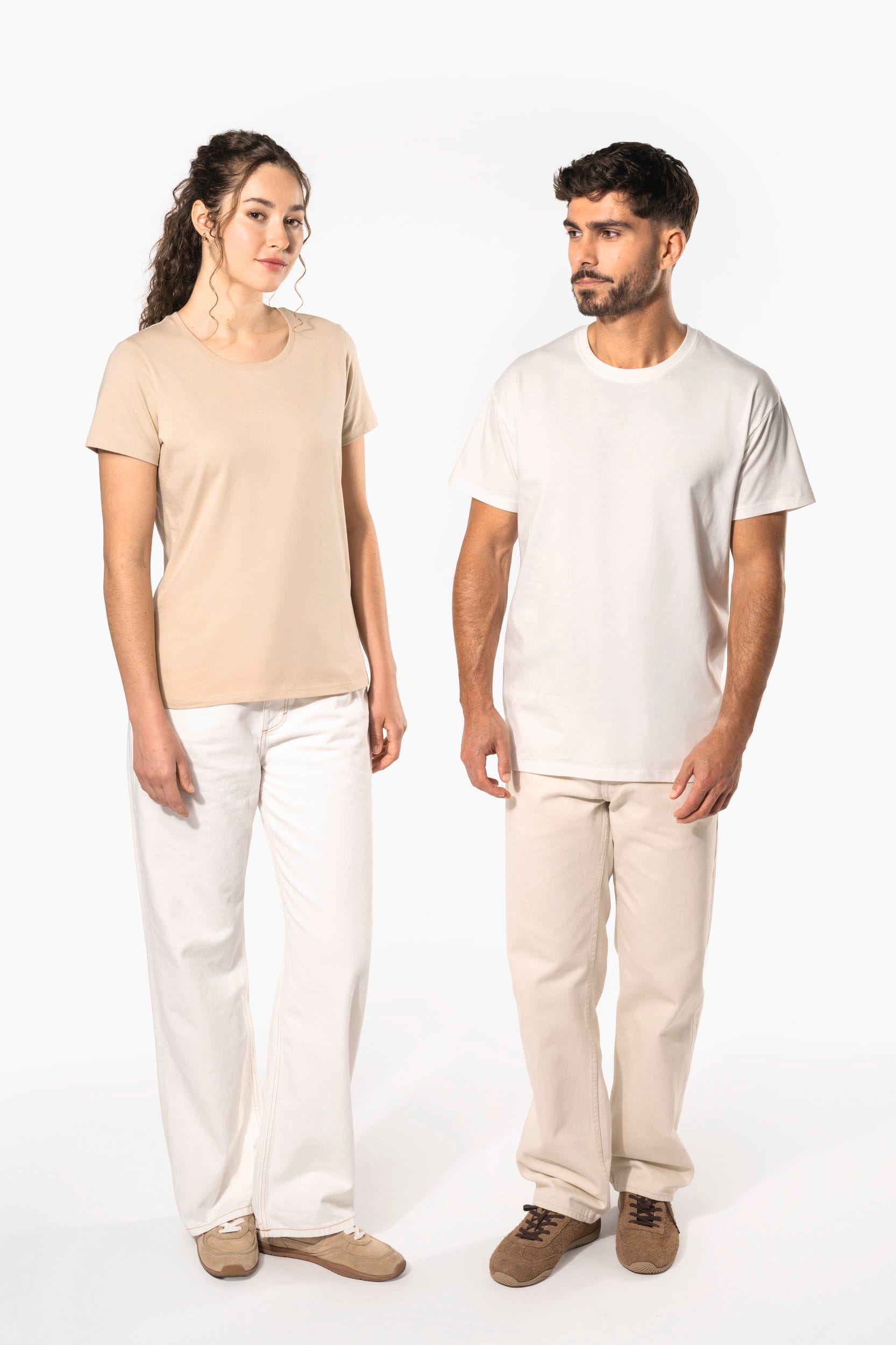 T-shirt da uomo con vestibilità dritta e girocollo in cotone biologico | K3032ORG