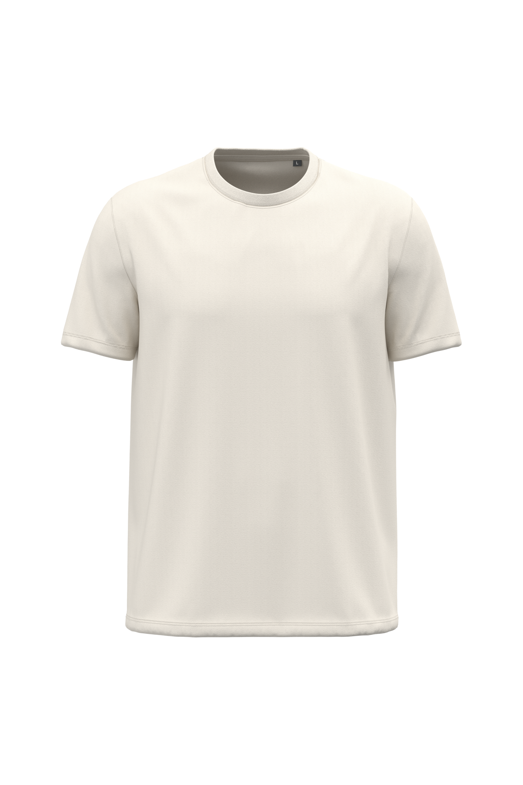 T-shirt da uomo con vestibilità dritta e girocollo in cotone biologico | K3032ORG