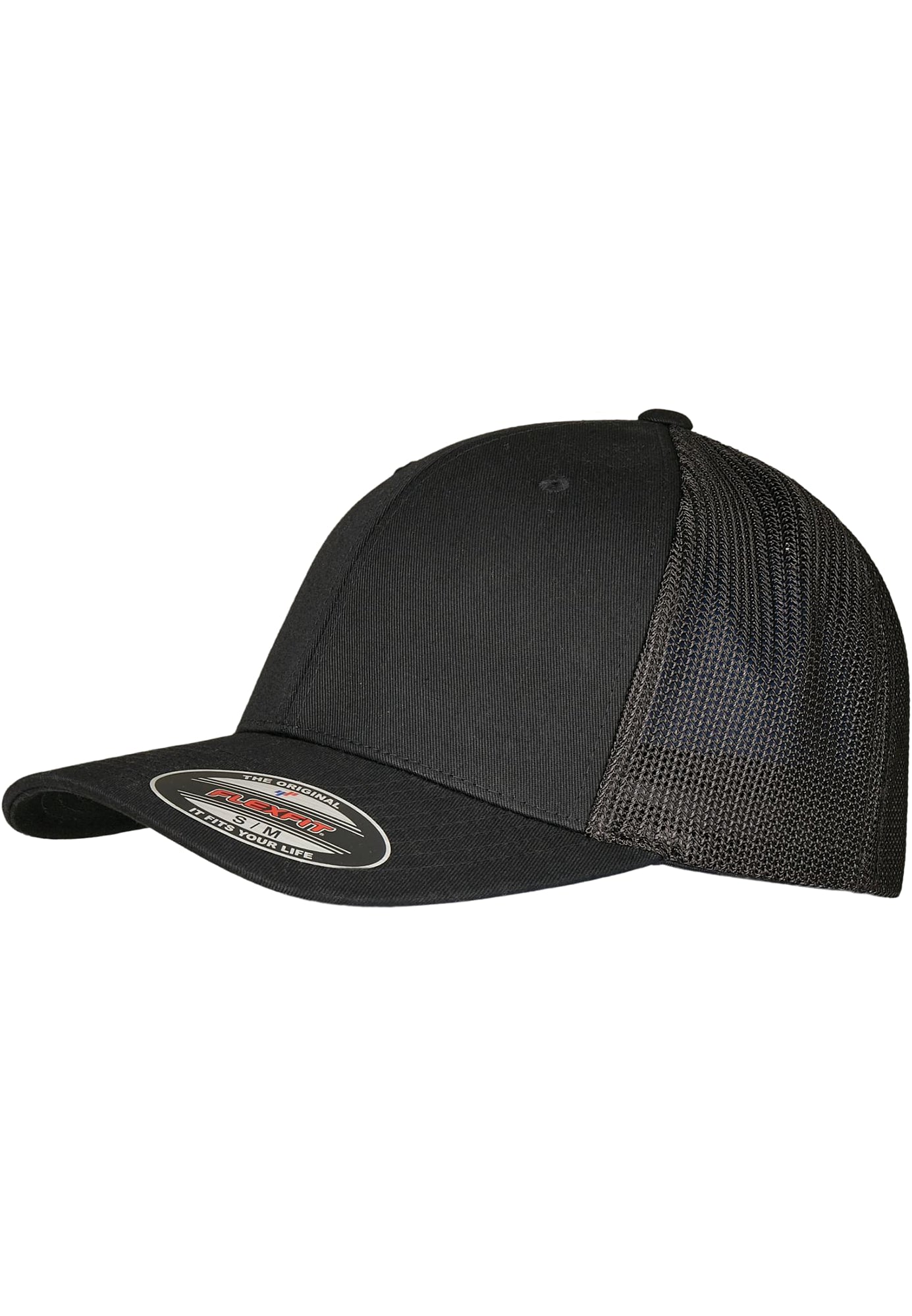 Casquette camionneur fermée à 6 panneaux avec filet en polyester recyclé | FL6511RM