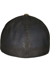 Casquette camionneur fermée à 6 panneaux avec filet en polyester recyclé | FL6511RM