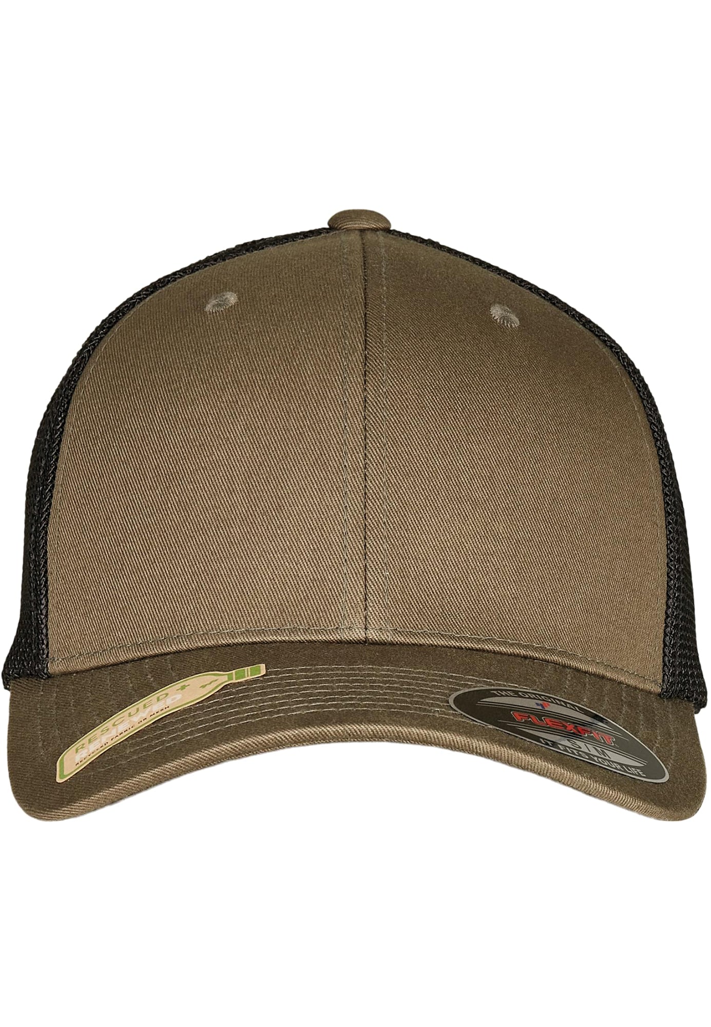 Casquette camionneur fermée à 6 panneaux avec filet en polyester recyclé | FL6511RM