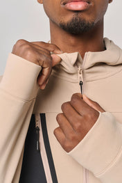 Sudadera deportiva unisex con capucha y cremallera completa de poliéster reciclado | PA349