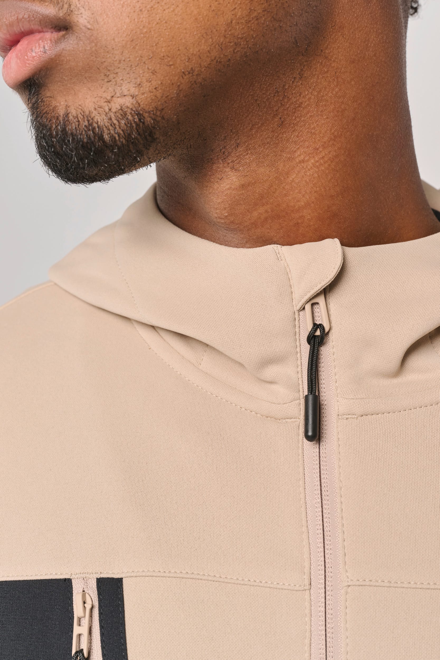 Sudadera deportiva unisex con capucha y cremallera completa de poliéster reciclado | PA349