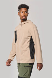 Sudadera deportiva unisex con capucha y cremallera completa de poliéster reciclado | PA349
