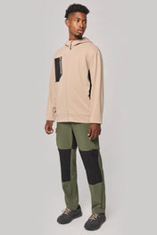 Sudadera deportiva unisex con capucha y cremallera completa de poliéster reciclado | PA349