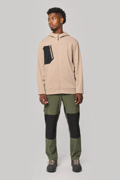 Sudadera deportiva unisex con capucha y cremallera completa de poliéster reciclado | PA349