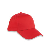 5-Panel Cap in Organic Cotton with Curved Peak | RC096X