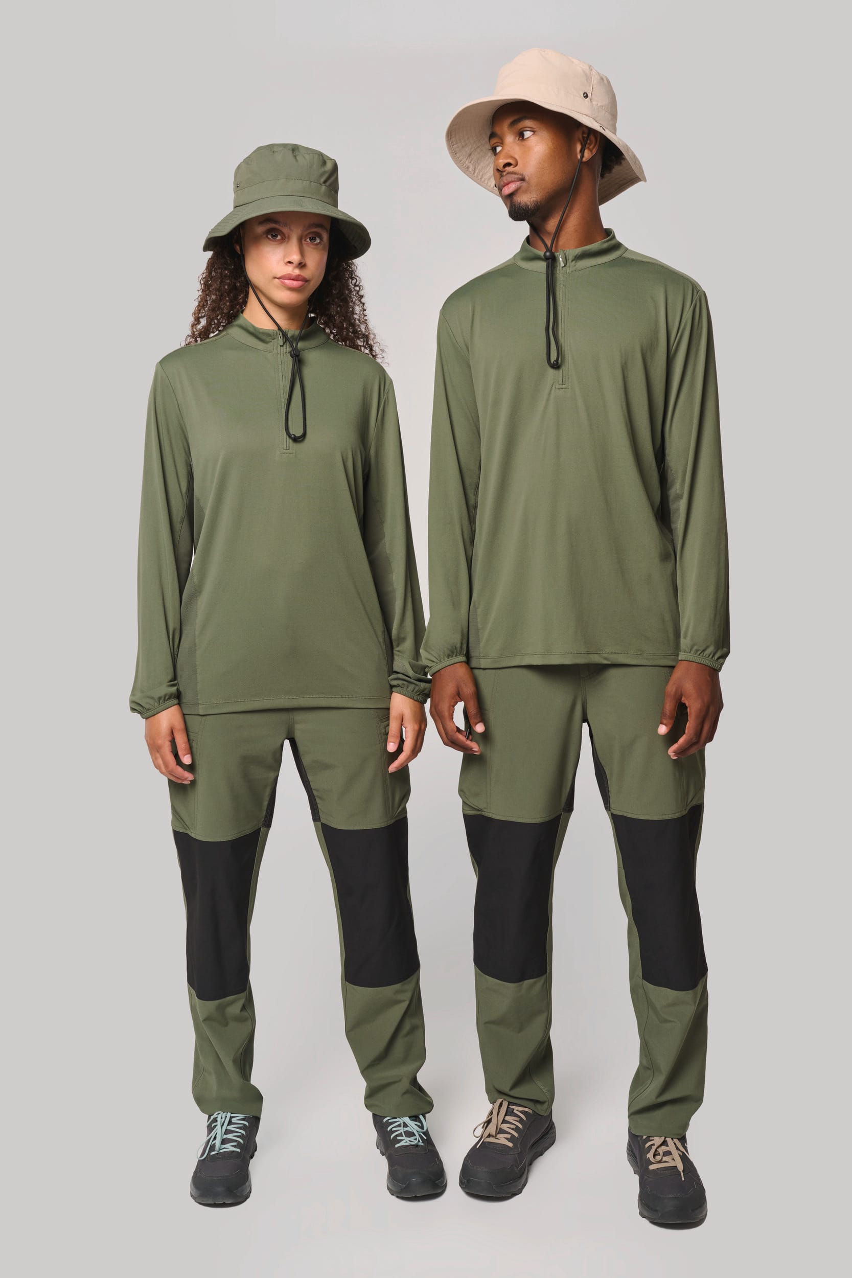 Pantalones unisex para actividades al aire libre en poliéster elástico reciclado | PA1049