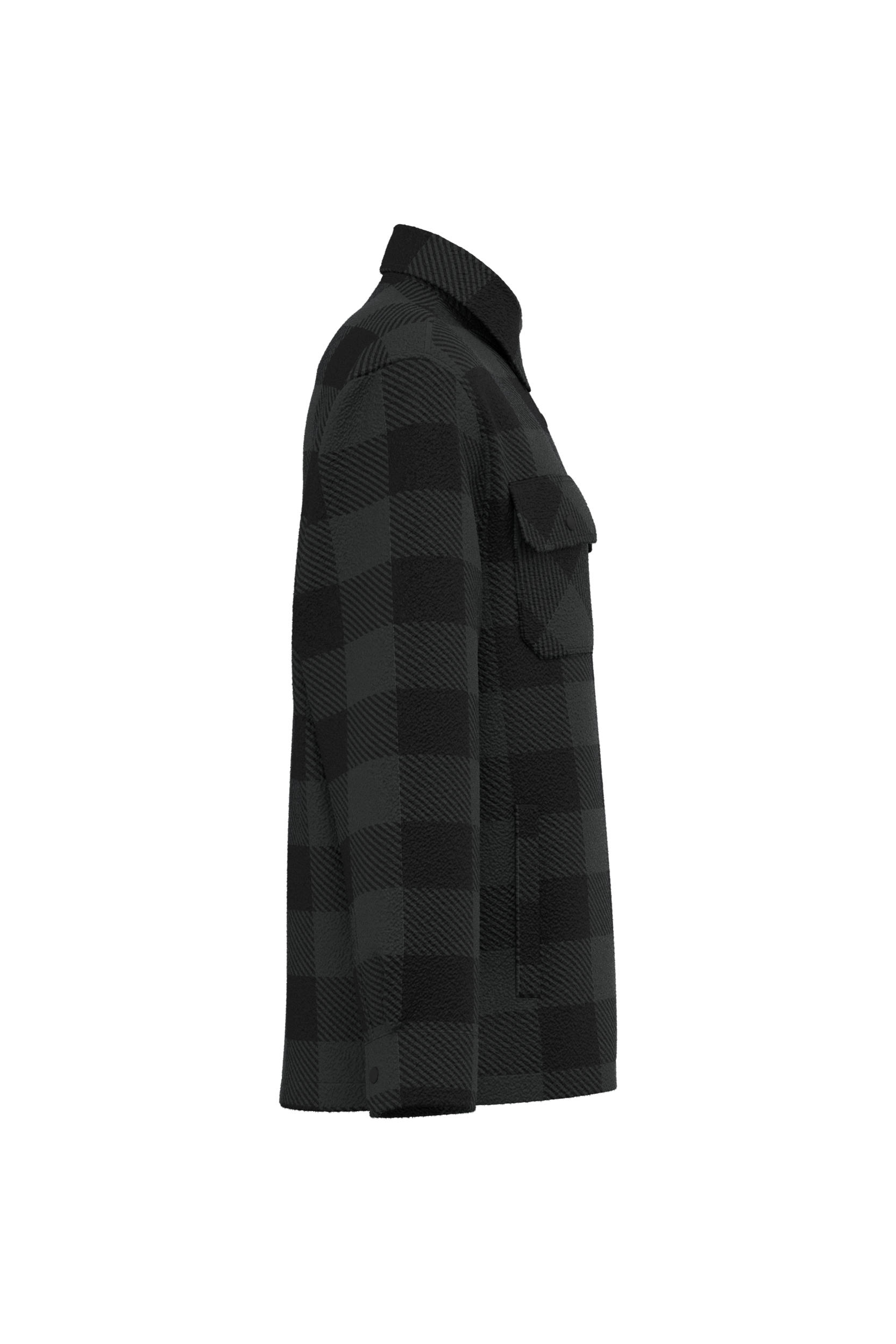 Men's Checked Padded Overshirt NS523