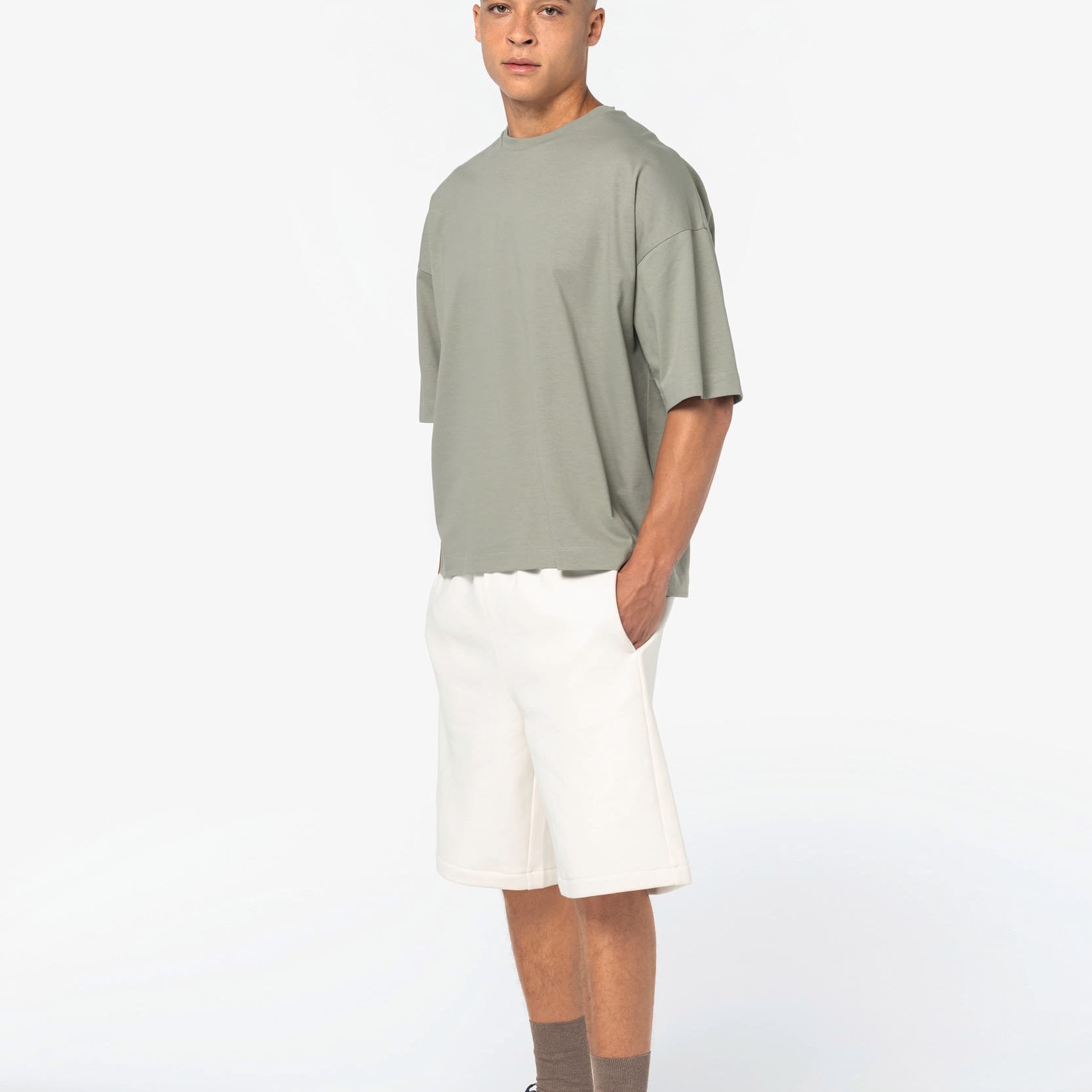 Men's Loose Fleece Bermuda Shorts NS779